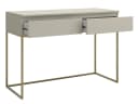Selsey Schminktisch BEMMI Grau/Beige mit goldenen Beinen Bild 3