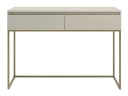 Selsey Schminktisch BEMMI Grau/Beige mit goldenen Beinen Bild 4