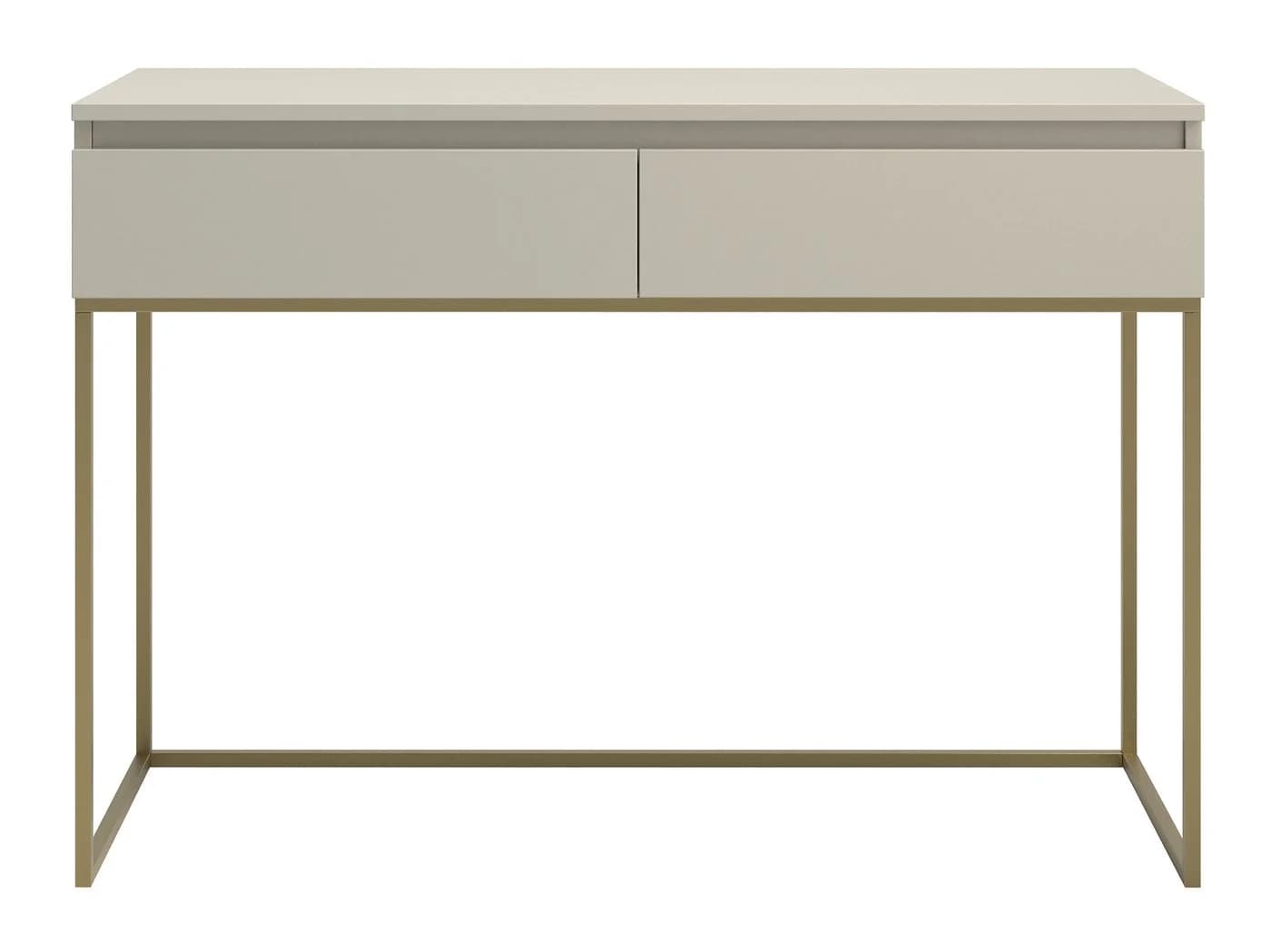 Selsey Schminktisch BEMMI Grau/Beige mit goldenen Beinen - Bild 4
