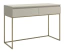 Selsey Schminktisch BEMMI Grau/Beige mit goldenen Beinen Bild 5