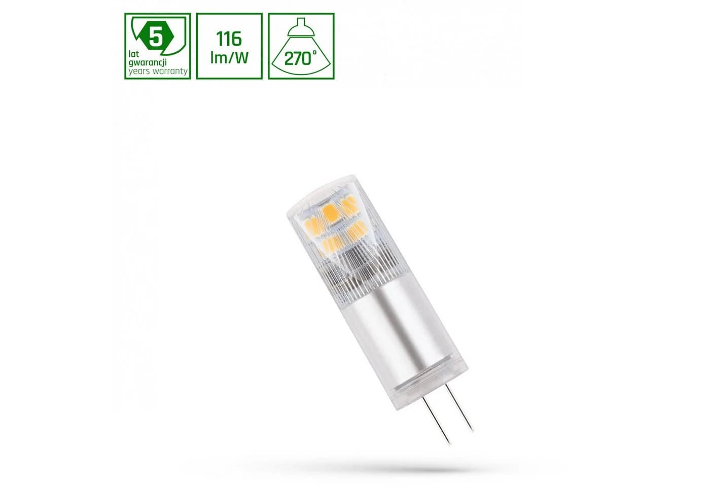 Spectrum LED G4 Leuchtmittel 2,5W 12V Kaltweiß 6000K 290lm