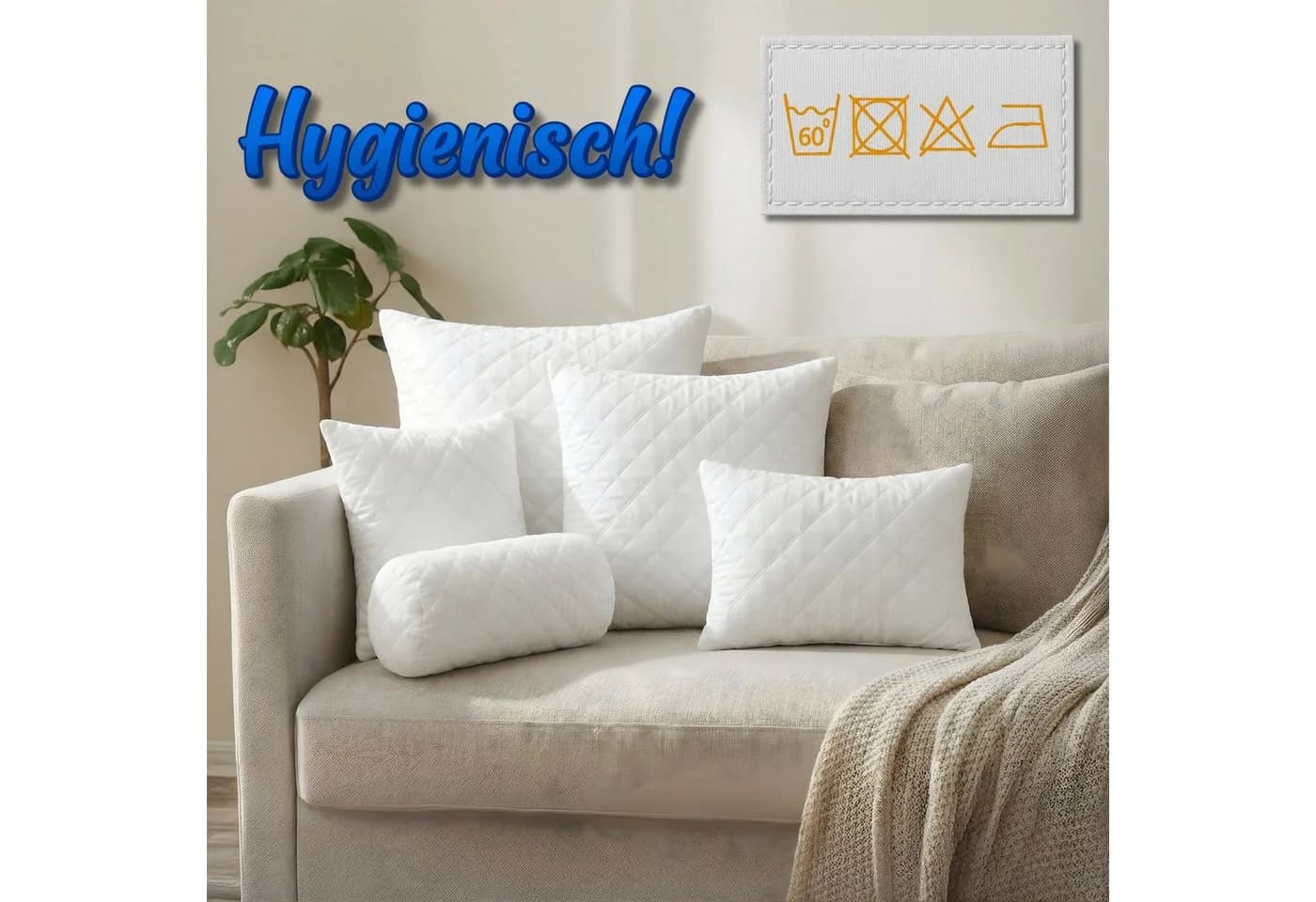 Amazinggirl Seitenschläferkissen-Inlay - Schlafkissen Body Pillow - Bild 5
