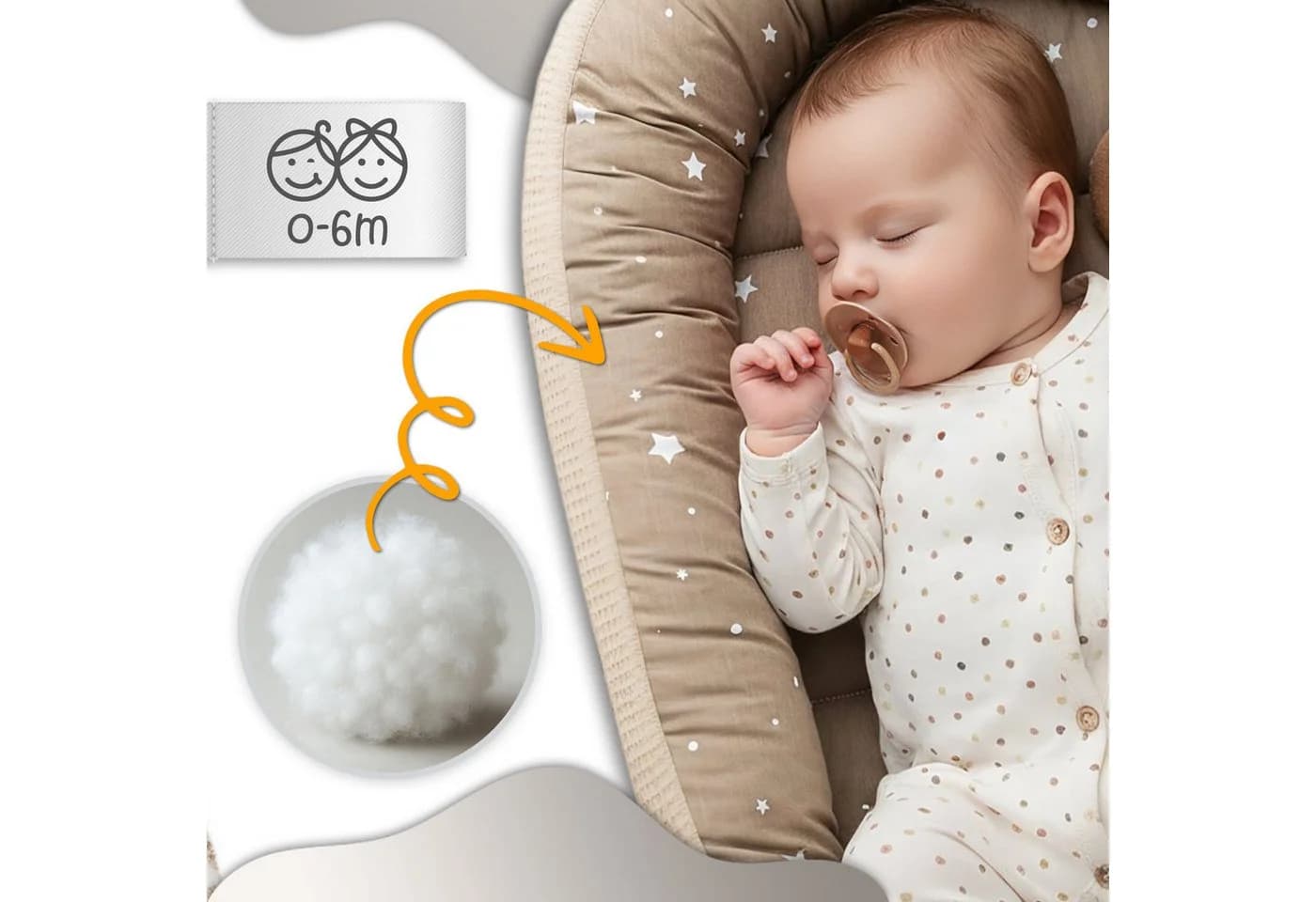 Totsy Babynest Neugeborene Nestchen Schlange Handmade - Bild 3