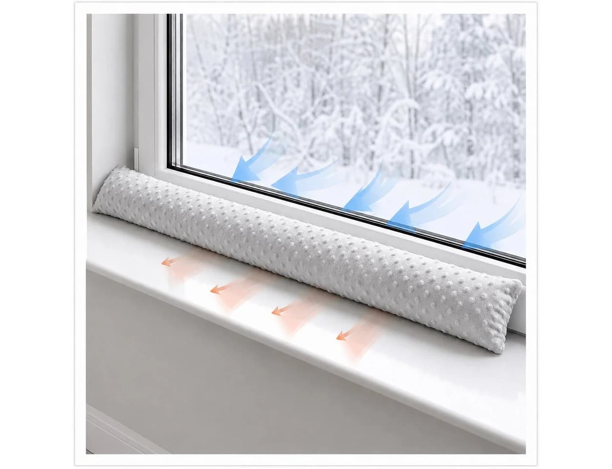 Totsy Baby Zugluftstopper Tür & Fenster Grau Baumwolle - Bild 2