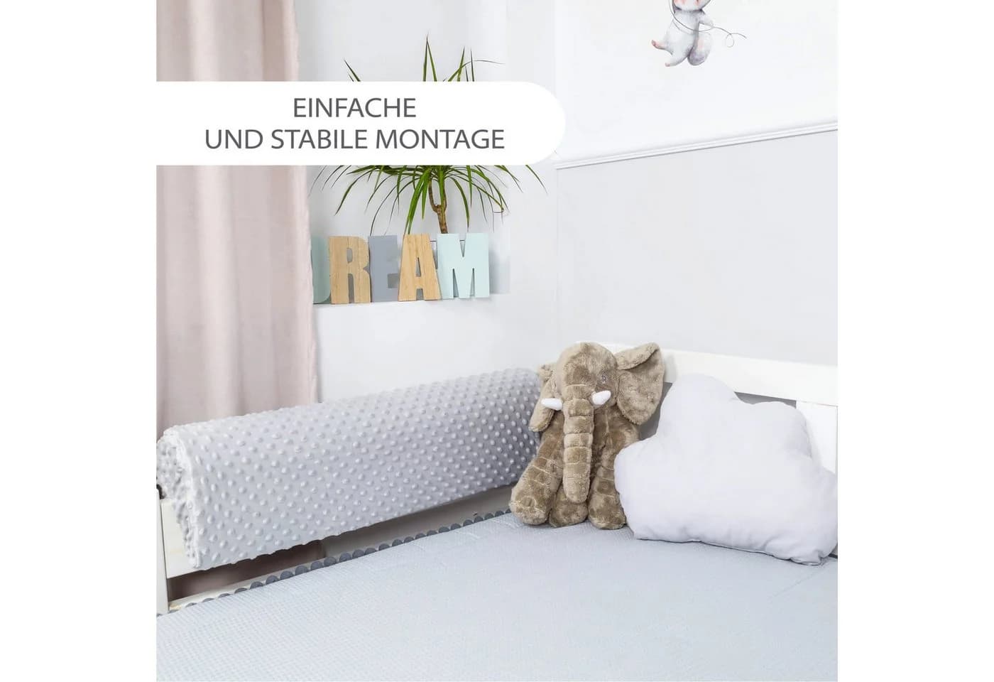 Totsy Baby Bettschutzgitter Bettkantenschutz für Kinderbetten 70 cm Schutz für Bettrahmen - Bild 3