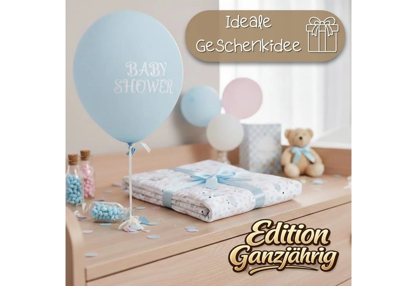 Totsy Baby Babydecke Kuscheldecke Grau Baumwolle Plüsch - Bild 4