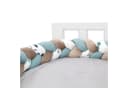 Totsy Baby Bettnestchen Bettschlange Braun Zopfform Bild 1