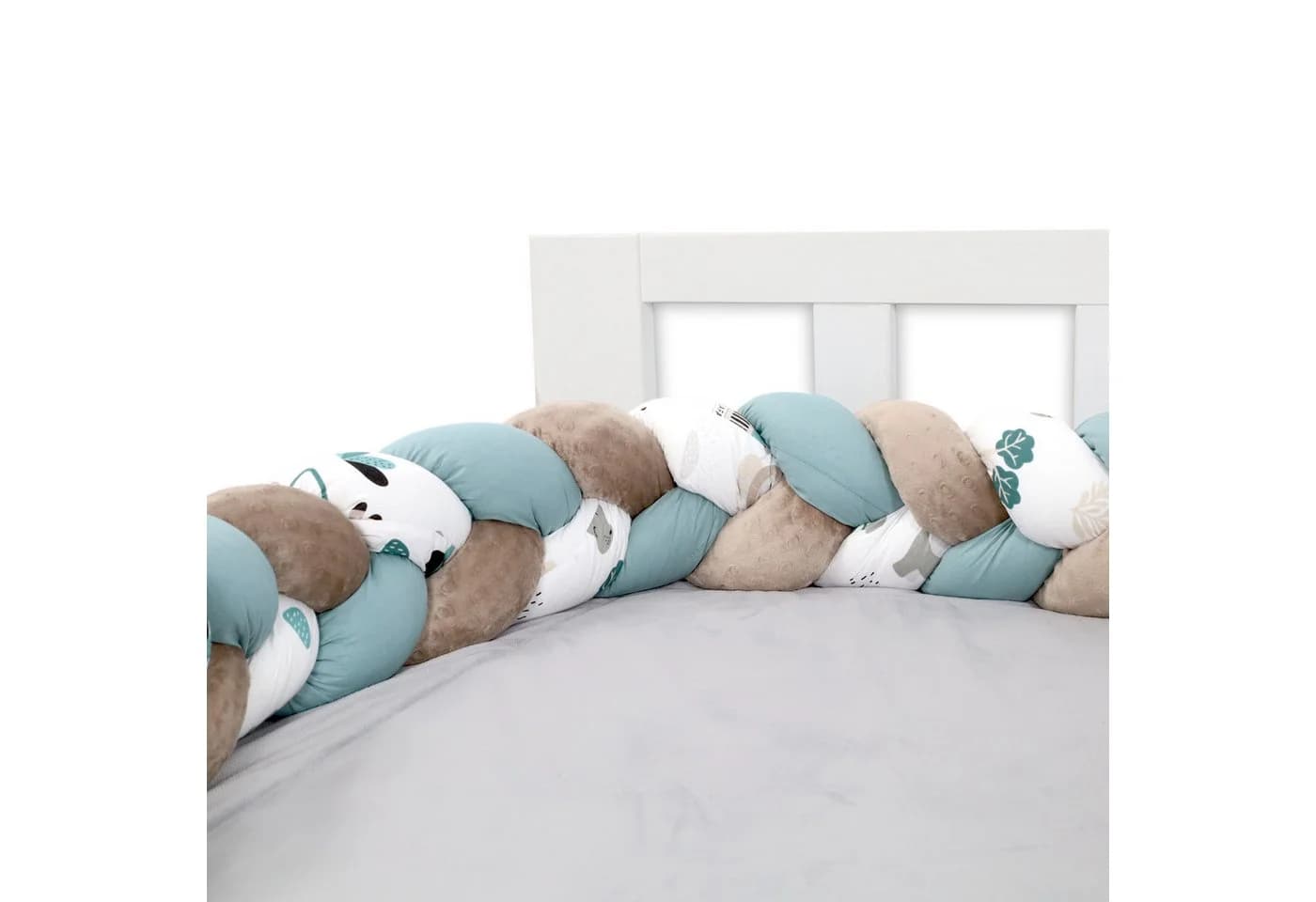Totsy Baby Bettnestchen Bettschlange Braun Zopfform