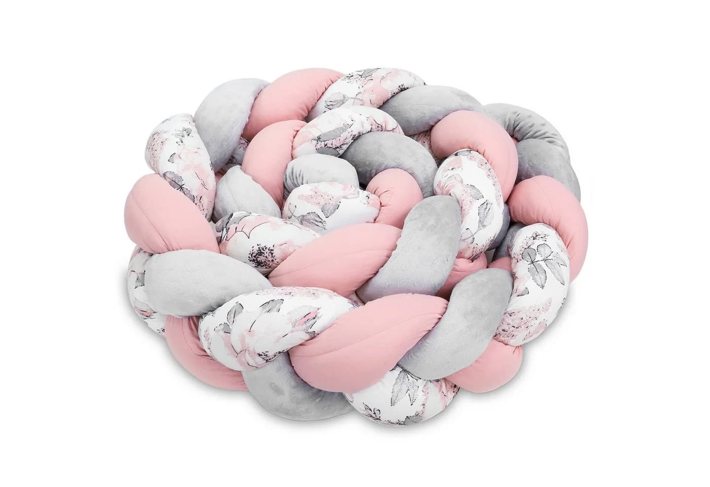 Totsy Baby Bettnestchen Rosa Zopfform Kuschelkissen Bettumrandung - Bild 2