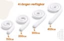 Totsy Baby Nestchenschlange XXL Bettschlange Weiß Bild 1