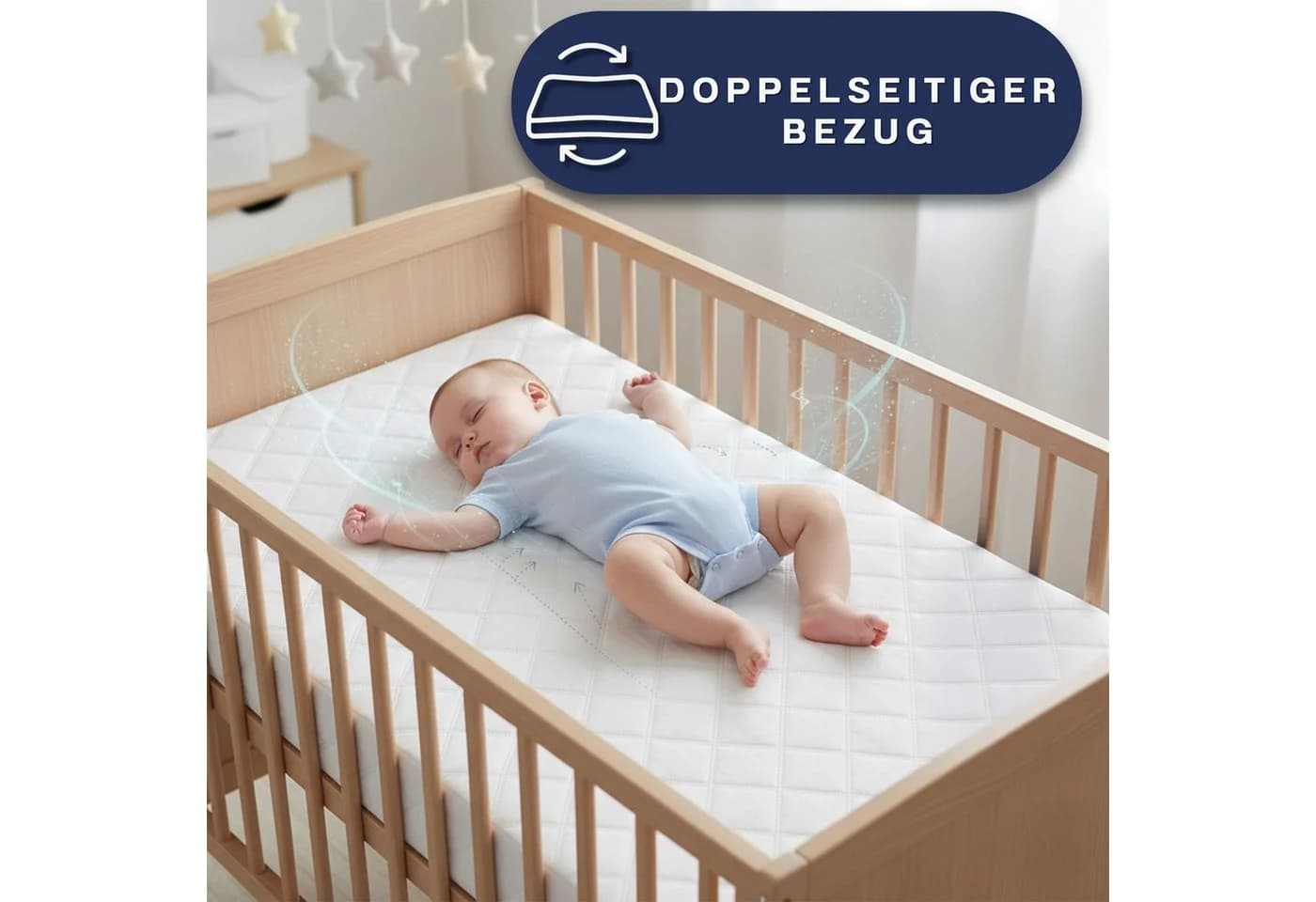 Totsy Baby Babymatratze 120x60cm - Leicht & Faltbar - Bild 4