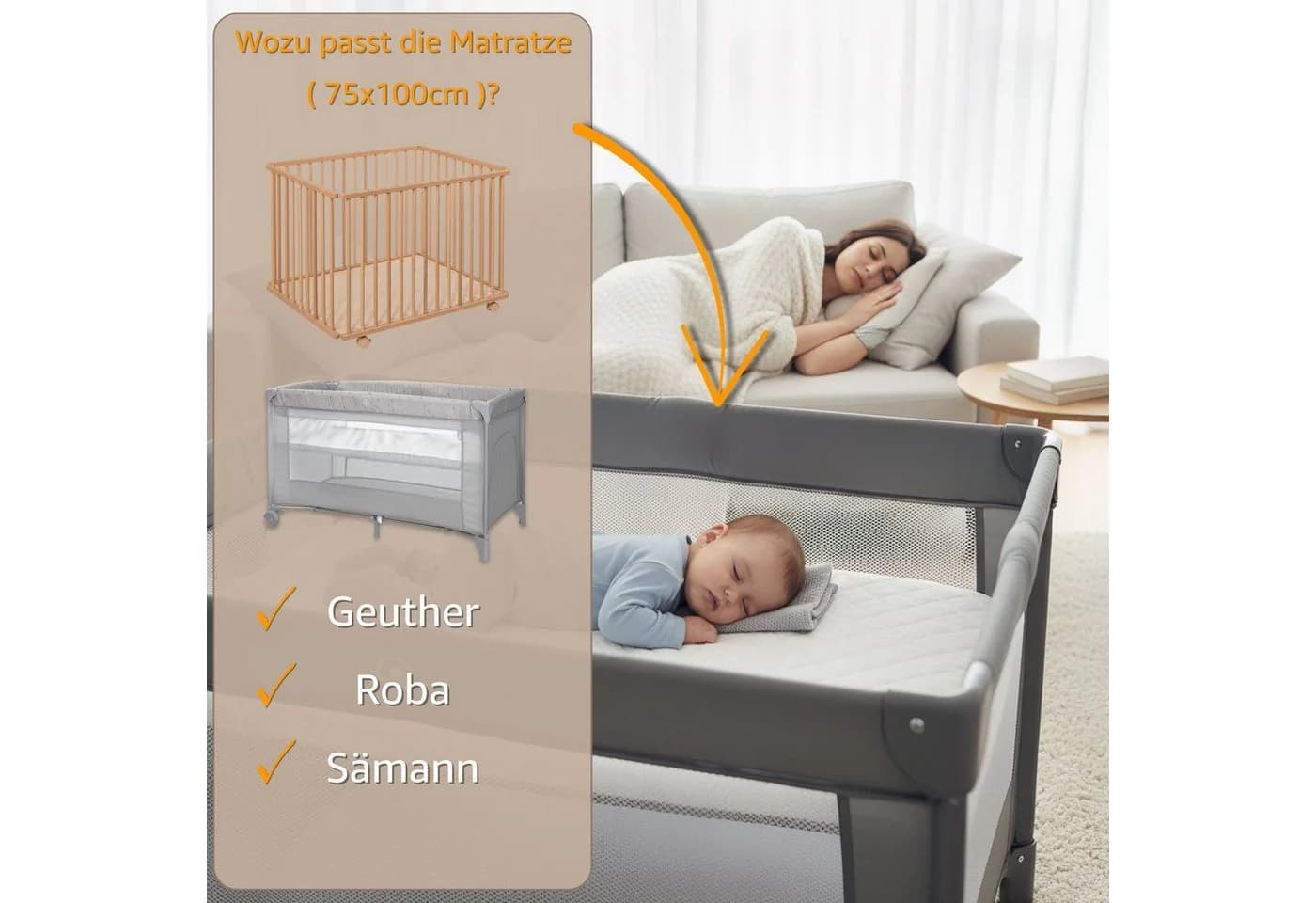 Totsy Baby Laufgitter-Matratze mit abnehmbarem Bezug - Bild 4