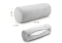 Amazinggirl Nackenrolle mit Bezug Beige Yoga Bolster Knierolle Bild 1