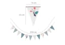 Totsy Baby Wimpelkette Kinderzimmer Deko – Beidseitige Stoffgirlande Bild 3