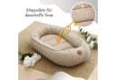 Totsy Baby Kuschelnest Beige mit Sternen - Babynest für Kinderbett Bild 4