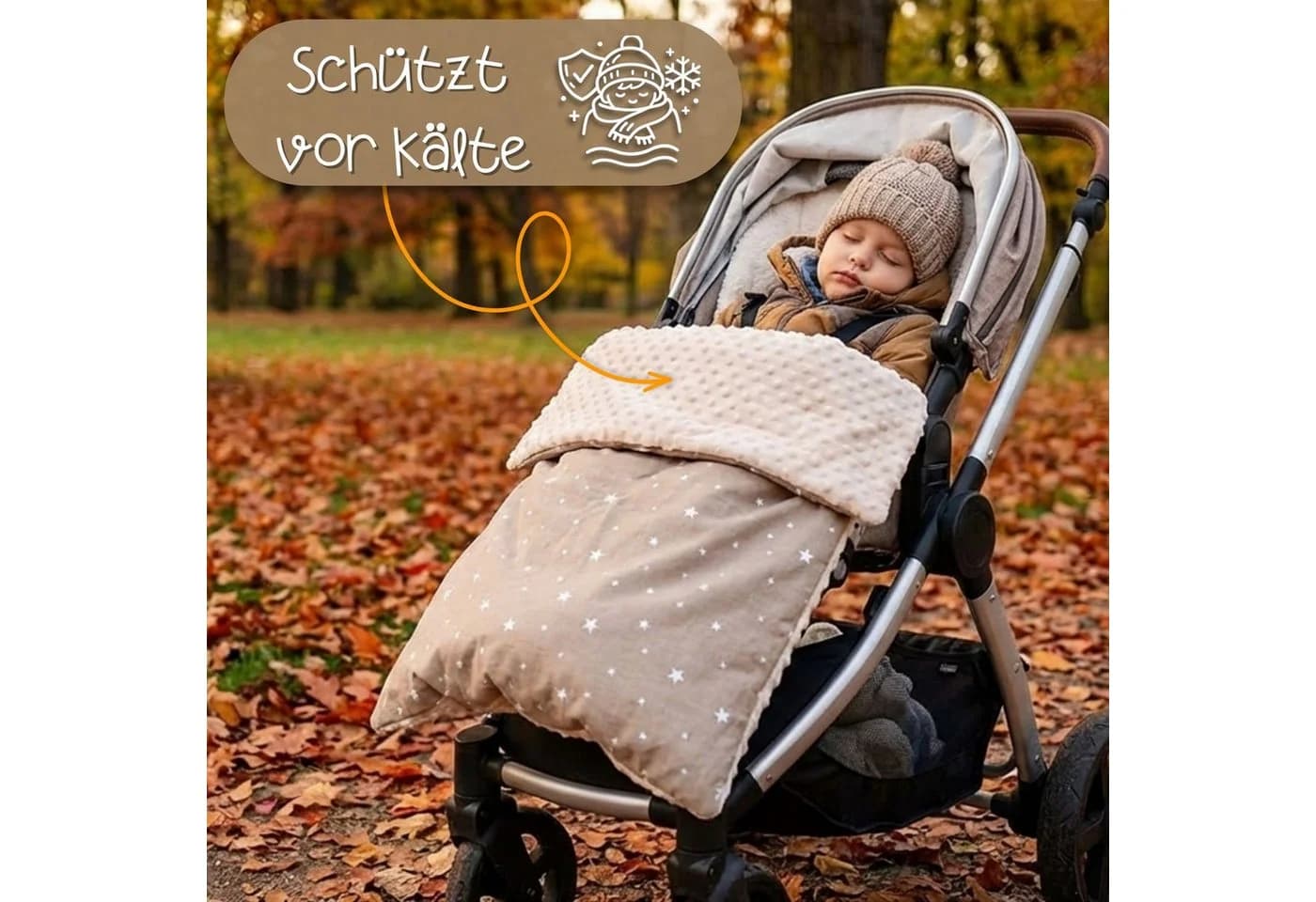 Totsy Baby Babydecke Kuscheldecke Baumwolle Plüsch Beige - Bild 3