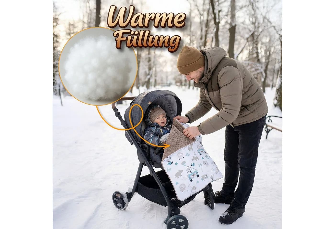 Totsy Baby Babydecke Kuscheldecke Baumwolle Plüsch Beige - Bild 5