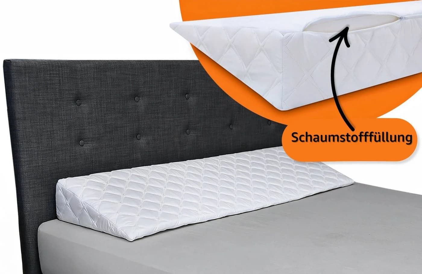 Amazinggirl Keilkissen Schaumstoff Rückenkissen Bett Sofa