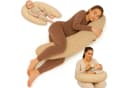Totsy Baby Stillkissen XXL Beige/Weiß Schwangerschaftskissen Bild 2