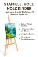 Amazinggirl Staffelei Holz groß Ständer 180 cm – ideal für Kinder & Künstler Bild 1