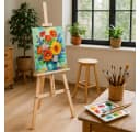 Amazinggirl Staffelei Holz groß Ständer 180 cm – ideal für Kinder & Künstler Bild 4