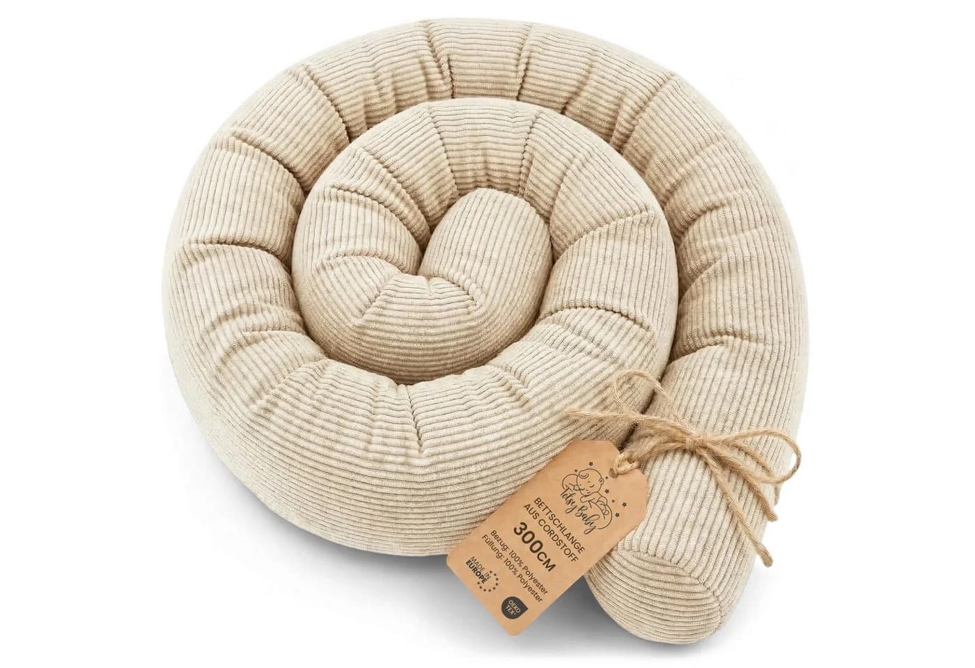 Totsy Baby Seitenschläferkissen Beige - Flexibles Bettrollen-Kissen - Bild 2