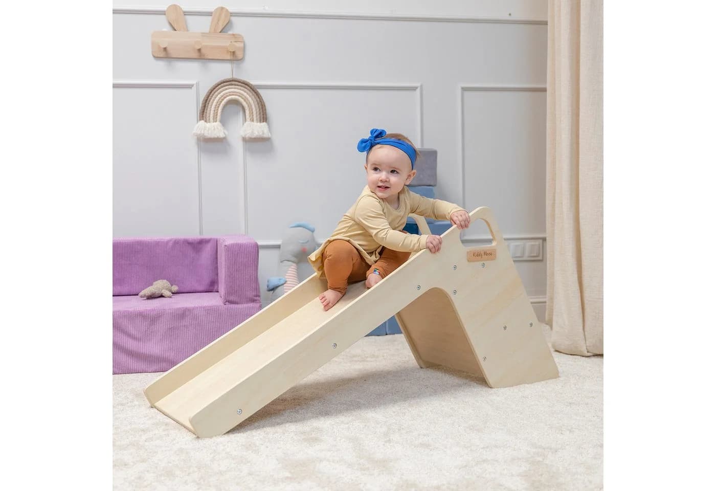 KiddyMoon Indoor-Rutsche SC-002 Beige Sperrholz - Bild 2
