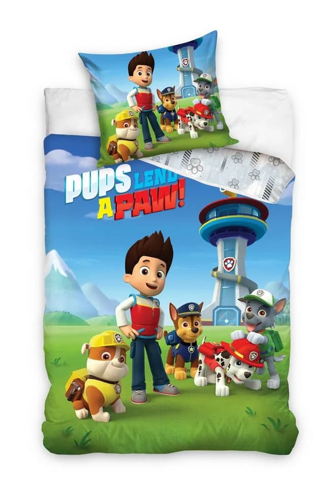 PAW Patrol Kinderbettwäsche 135x200 cm 100% Baumwolle