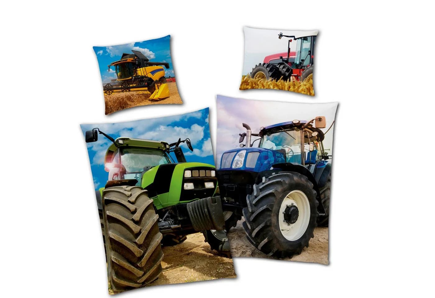 Familando Kinderbettwäsche Traktor Trekker 2-teilig 100% Baumwolle - Bild 2
