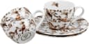 Duo-Gift Espressotassen-Set 2-tlg. mit Untertassen Porzellan Vogel-Motiv Bild 1
