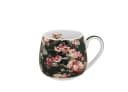 Duo-Gift Porzellan Becher Fass 430 ml mit Blumenmotiv und Geschenkbox Bild 1