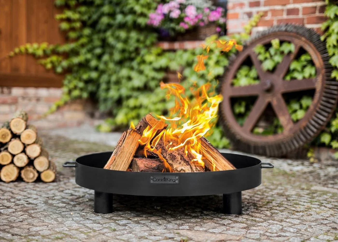 CookKing Feuerschale Tunis, Ø 60 cm, Schwarz, Stahl - Bild 2