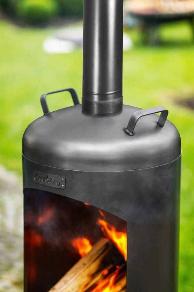 CookKing Gartenkamin Faro Schwarz Stahl - Bild 5