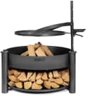 CookKing Feuerschale Montana X mit Holzregal und Grillrost Bild 2