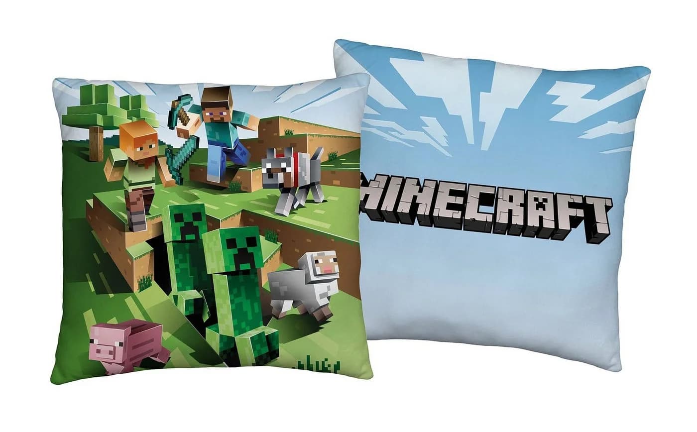 Minecraft Dekokissen 40x40 cm Polyester Kinderzimmer