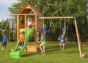FUNGOO Spielturm FORTRESS Move+ mit Rutsche und Schaukel Bild 2