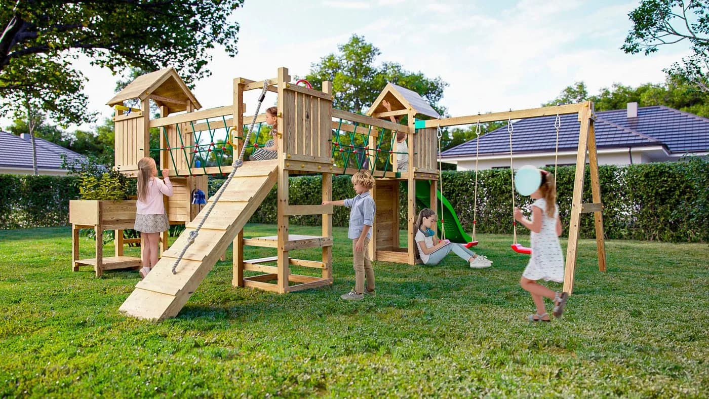 Fungoo Spielturm Maxi Funny Optimizer mit Rutsche und Schaukeln - Bild 4