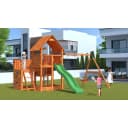 FUNGOO BIG LEADER MOVE RED Spielturm mit Rutsche und Schaukel Bild 1