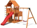 FUNGOO BIG LEADER MOVE RED Spielturm mit Rutsche und Schaukel Bild 2