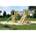 FUNGOO Spielturm Maxi Funny Exposure mit Rutsche, Sandkasten und Kletterwand Bild 1