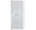 MOEBLO Kleiderschrank ELTO 05 Weiß 2-türig mit Einlegeböden Bild 2