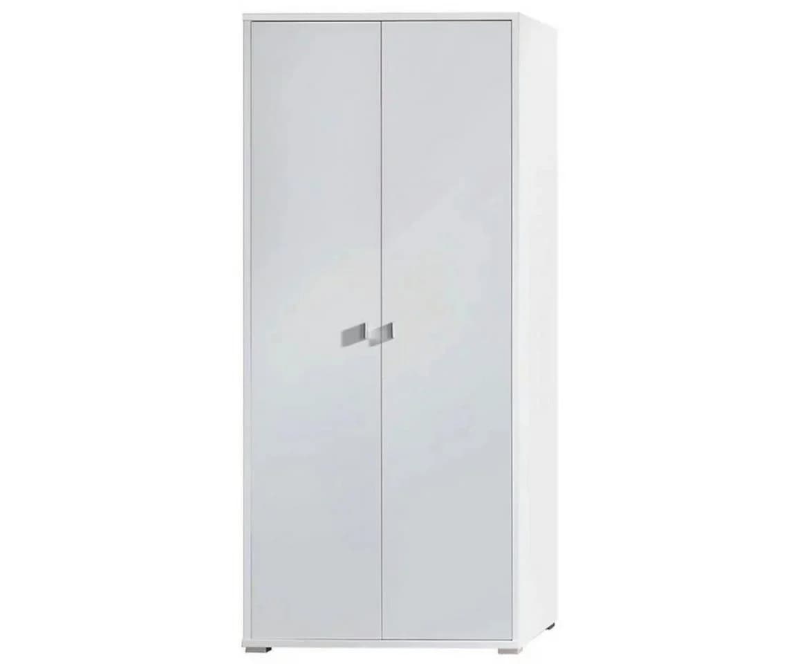 MOEBLO Kleiderschrank ELTO 05 Weiß 2-türig mit Einlegeböden - Bild 2