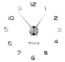 Ruhhy DIY Wanduhr 3D Effekt Silber Bild 2