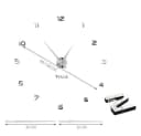 Ruhhy DIY Wanduhr 3D Effekt Silber Bild 4