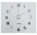 Ruhhy DIY Wanduhr 3D Effekt Silber Bild 5
