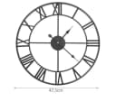 Ruhhy Wanduhr Retro 3D Schwarz 47 cm Durchmesser Bild 5
