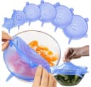 Ruhhy Silikondeckel 6-tlg. Set Luftdicht Flexibel Blau Bild 2