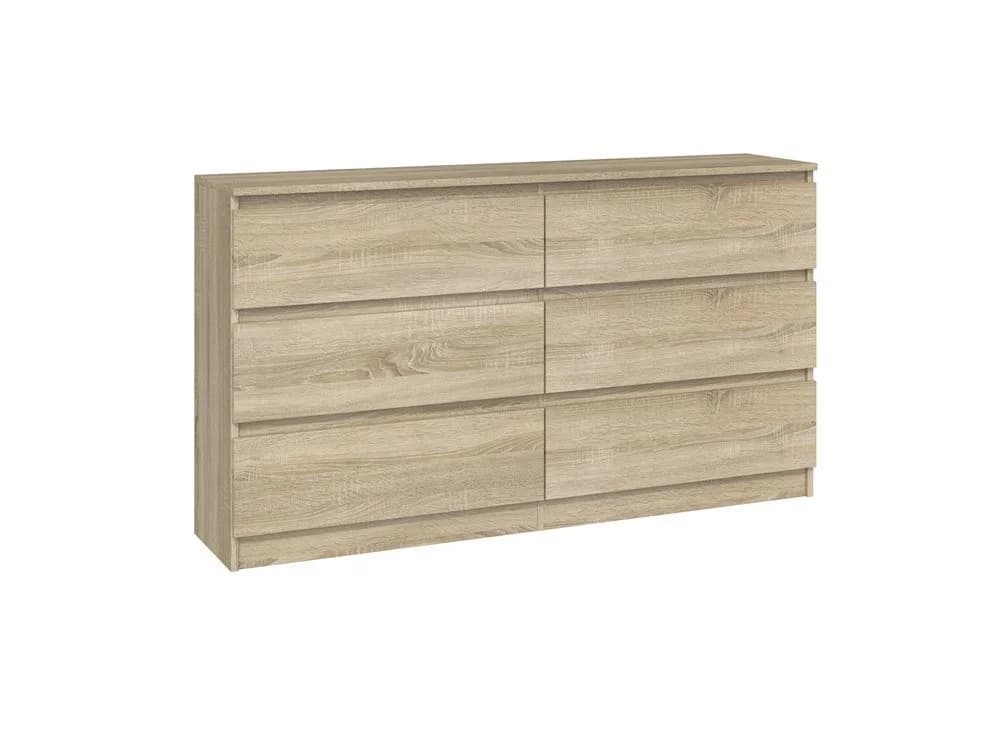 ibonto MALWA Kommode Sideboard 138 cm Anthrazit/Eiche - Bild 2