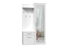 ibonto Garderobenschrank Multifunktionales Garderobenset Mattweiß Bild 2