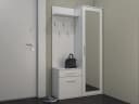 ibonto Garderobenschrank Multifunktionales Garderobenset Mattweiß Bild 5